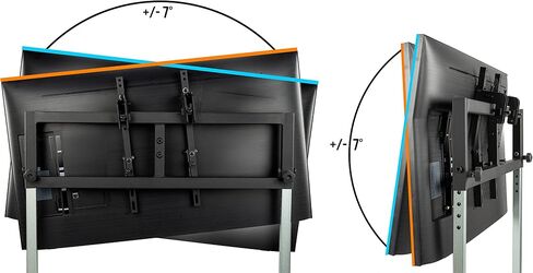 SimFab Monitor Mount Floor Stand for Racing and Flight Simulators | for Monitors up to 100x100mm VESA, 24, 27, 32, 34, 37, 49 Ultra Wide in Kuwait