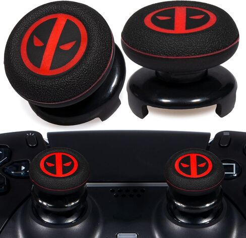 Playrealm FPS Thumbstick Extender & Printing Rubber Silicone Grip Cover 2 Sets for PS5 Dualsenese & PS4 Controller (Immortal) in Saudi Arabia
