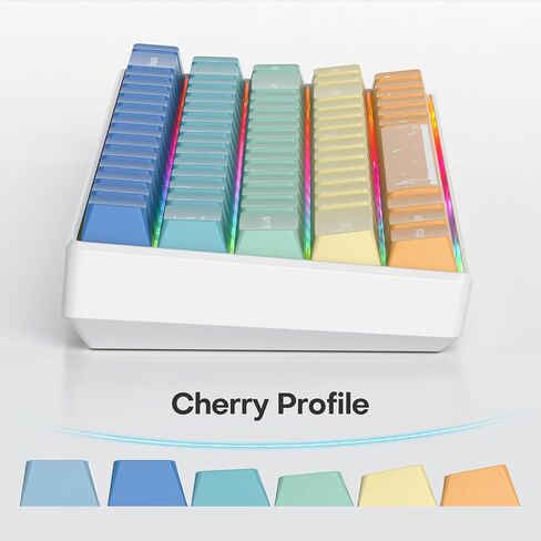 Fogruaden PBT Keycaps 139 Keys Soymilk Keycap Set Dye-Sublimation Custom Keycaps XDA Profile Cute Keycap for Mechanical Keyboard in Kuwait