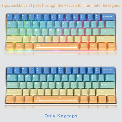 Fogruaden PBT Keycaps 139 Keys Soymilk Keycap Set Dye-Sublimation Custom Keycaps XDA Profile Cute Keycap for Mechanical Keyboard in Kuwait