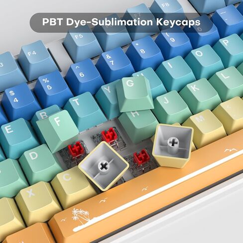 Fogruaden PBT Keycaps 139 Keys Soymilk Keycap Set Dye-Sublimation Custom Keycaps XDA Profile Cute Keycap for Mechanical Keyboard in Kuwait