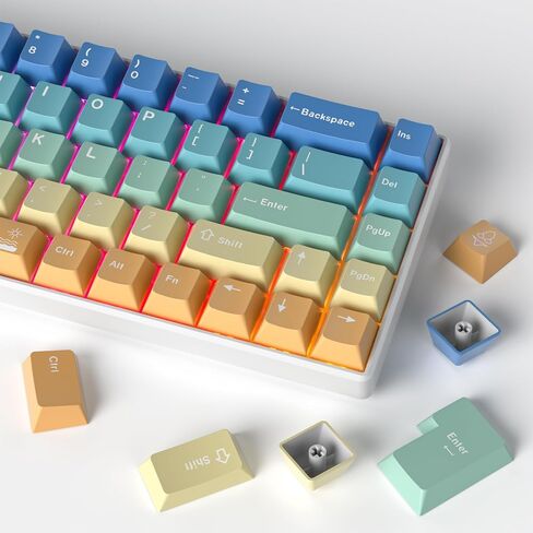 Fogruaden PBT Keycaps 139 Keys Soymilk Keycap Set Dye-Sublimation Custom Keycaps XDA Profile Cute Keycap for Mechanical Keyboard in Kuwait
