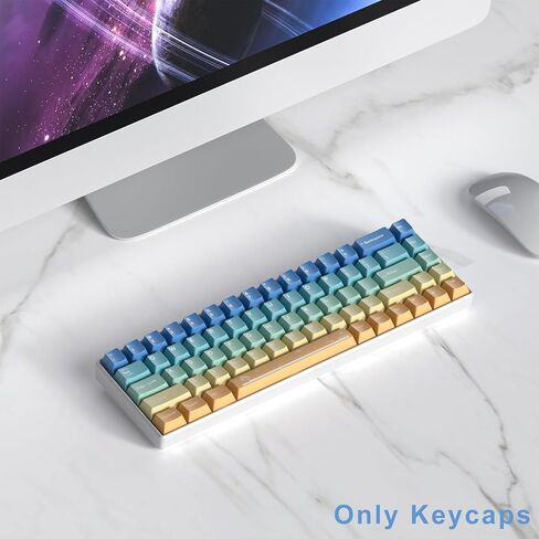 Fogruaden PBT Keycaps 139 Keys Soymilk Keycap Set Dye-Sublimation Custom Keycaps XDA Profile Cute Keycap for Mechanical Keyboard in Kuwait