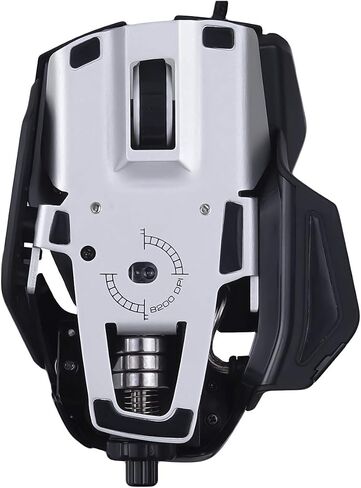 Mad Catz R.A.T. 8+ Adjustable Wired Gaming Mouse - 16000 DPI - 11 Programmable Buttons - 4 User Profiles Stored Directly - Customize RGB LED - Additional Palm Rests and Pinky Supports - Black in Kuwait