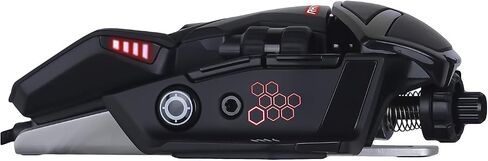 Mad Catz R.A.T. 8+ Adjustable Wired Gaming Mouse - 16000 DPI - 11 Programmable Buttons - 4 User Profiles Stored Directly - Customize RGB LED - Additional Palm Rests and Pinky Supports - Black in Kuwait
