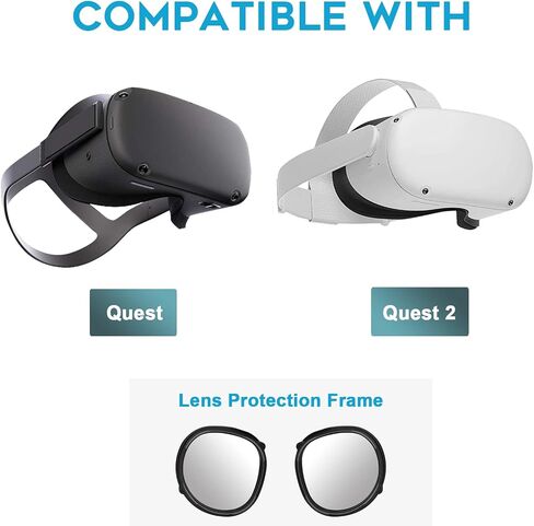 (1 Set) Orzero Blue Light Blocking Glasses Lens Compatible for Quest 2, Quest, Protect VR Headset Lens from Scratches in Saudi Arabia