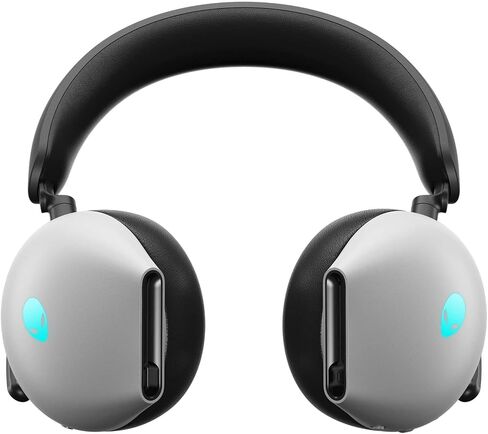 Alienware AW920H Tri-Mode Wireless Gaming Headset - Dolby Atmos Virtual Surround Sound, Active Noise Cancelling, AI-driven Noise-Cancelling microphone, USB-C Wireless Dongle - Lunar Light, Large in Kuwait