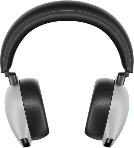 Alienware AW920H Tri-Mode Wireless Gaming Headset - Dolby Atmos Virtual Surround Sound, Active Noise Cancelling, AI-driven Noise-Cancelling microphone, USB-C Wireless Dongle - Lunar Light, Large in Kuwait