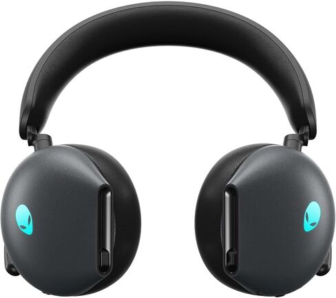 Alienware AW920H Tri-Mode Wireless Gaming Headset - Dolby Atmos Virtual Surround Sound, Active Noise Cancelling, AI-driven Noise-Cancelling microphone, USB-C Wireless Dongle - Lunar Light, Large in Saudi Arabia