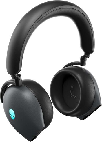 Alienware AW920H Tri-Mode Wireless Gaming Headset - Dolby Atmos Virtual Surround Sound, Active Noise Cancelling, AI-driven Noise-Cancelling microphone, USB-C Wireless Dongle - Lunar Light, Large in Saudi Arabia