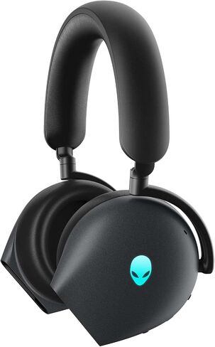 Alienware AW920H Tri-Mode Wireless Gaming Headset - Dolby Atmos Virtual Surround Sound, Active Noise Cancelling, AI-driven Noise-Cancelling microphone, USB-C Wireless Dongle - Lunar Light, Large in Saudi Arabia