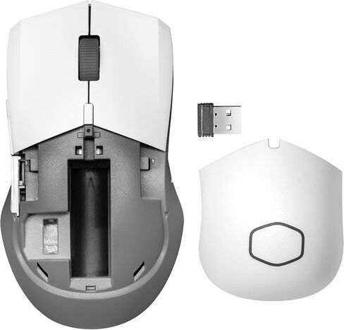 Cooler Master MM711 60G Glossy White Gaming Mouse with Lightweight Honeycomb Shell, Ultraweave Cable, 16000 DPI Optical Sensor and RGB Accents in Saudi Arabia