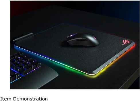 ASUS ROG Balteus RGB Gaming Mouse Pad - USB Port | Aura Sync RGB Lighting | Hard Micro-Textured Gaming-Optimized Surface & Nonslip Rubber Base in Kuwait