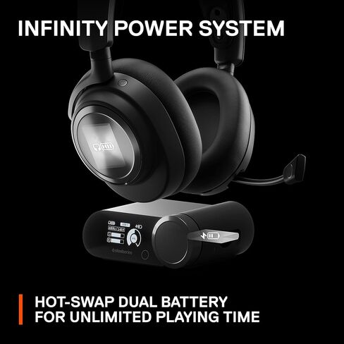 NEW SteelSeries Arctis Nova Pro Wireless Multi-System Gaming Headset - Premium Hi-Fi Drivers - Active Noise Cancellation - Infinity Power System - Stealth Retractable Mic - PC, PS5/PS4, Switch, Mobile in Kuwait