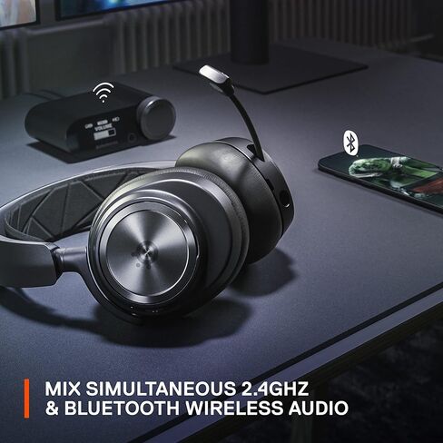 NEW SteelSeries Arctis Nova Pro Wireless Multi-System Gaming Headset - Premium Hi-Fi Drivers - Active Noise Cancellation - Infinity Power System - Stealth Retractable Mic - PC, PS5/PS4, Switch, Mobile in Kuwait