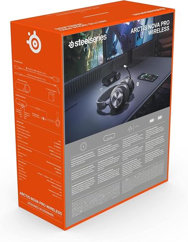 NEW SteelSeries Arctis Nova Pro Wireless Multi-System Gaming Headset - Premium Hi-Fi Drivers - Active Noise Cancellation - Infinity Power System - Stealth Retractable Mic - PC, PS5/PS4, Switch, Mobile in Kuwait