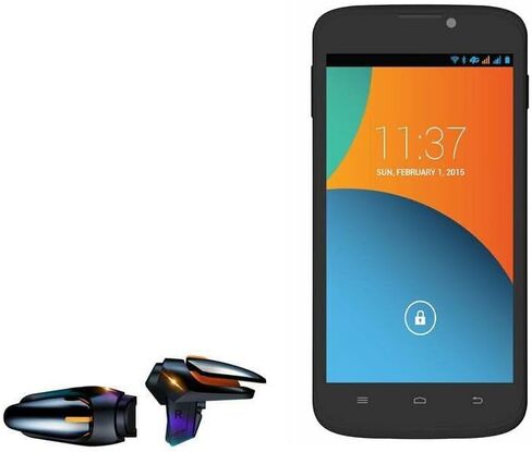 BoxWave Gaming Gear Compatible with Plum Check LTE (Gaming Gear by BoxWave) - Touchscreen QuickTrigger Auto, Trigger Buttons Autofire Gaming Mobile FPS for Plum Check LTE - Jet Black in Saudi Arabia