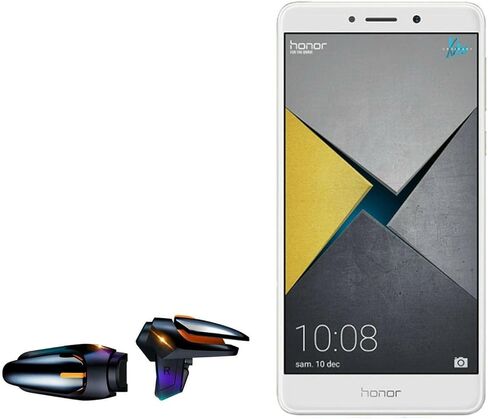 BoxWave Gaming Gear Compatible with Honor 6X (Gaming Gear by BoxWave) - Touchscreen QuickTrigger Auto, Trigger Buttons Autofire Gaming Mobile FPS for Honor 6X - Jet Black in Saudi Arabia