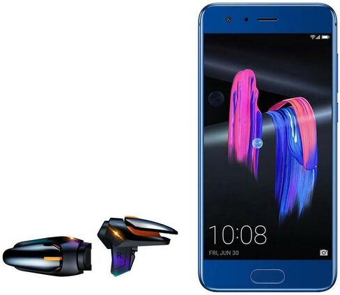 BoxWave Gaming Gear Compatible with Honor 9 (Gaming Gear by BoxWave) - Touchscreen QuickTrigger Auto, Trigger Buttons Autofire Gaming Mobile FPS for Honor 9 - Jet Black in Saudi Arabia