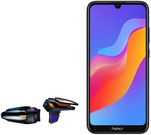 BoxWave Gaming Gear Compatible with Honor Play 8A (Gaming Gear by BoxWave) - Touchscreen QuickTrigger Auto, Trigger Buttons Autofire Gaming Mobile FPS for Honor Play 8A - Jet Black in Saudi Arabia