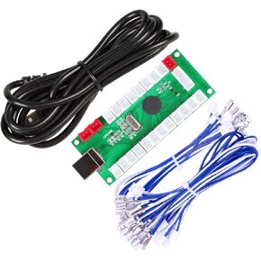 EG STARTS EG STARTS EG STARTS Zero Delay USB Encoder إلى PC Games Arcade Stick Controller for 2 in Joystick Happ Push Buttons Wire in Kuwait