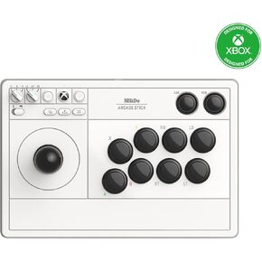 8Bitdo Arcade Stick لأجهزة Xbox Series X|S وXbox One وWindows 10، عصا Arcade Fight Stick مع مقبس صوت 3.5 ملم - مرخصة رسميًا (أسود)
