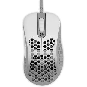Gwolves Skoll Mini SK-S Black 50g Ultralight Weight Honeycomb Design Ergonomic Gaming Mouse with 3389 Sensor - PTFE Skates - 16,000DPI - Detachable Cable (Black) (Small) in Kuwait
