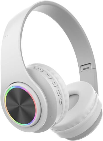 T39 Bluetooth Wireless Gaming Headset - Foldable Lightweight Over-Ear Headphones, Built-in Microphone, 20 Hours Battery,Gaming Headphones with Mic for Mobile Device… (Black) in Saudi Arabia