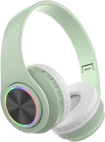 T39 Bluetooth Wireless Gaming Headset - Foldable Lightweight Over-Ear Headphones, Built-in Microphone, 20 Hours Battery,Gaming Headphones with Mic for Mobile Device… (Black) in Saudi Arabia