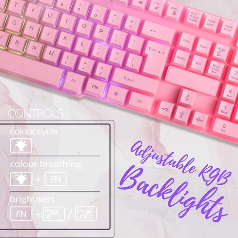 Gaming Keyboard and Mouse and Mouse pad and Gaming Headset, Wired LED RGB Backlight Bundle for PC Gamers and Xbox and PS4 Users - 4 in 1 Edition Hornet RX-250 in Kuwait