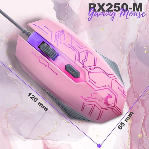 Gaming Keyboard and Mouse and Mouse pad and Gaming Headset, Wired LED RGB Backlight Bundle for PC Gamers and Xbox and PS4 Users - 4 in 1 Edition Hornet RX-250 in Kuwait