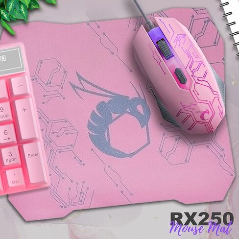 Gaming Keyboard and Mouse and Mouse pad and Gaming Headset, Wired LED RGB Backlight Bundle for PC Gamers and Xbox and PS4 Users - 4 in 1 Edition Hornet RX-250 in Kuwait