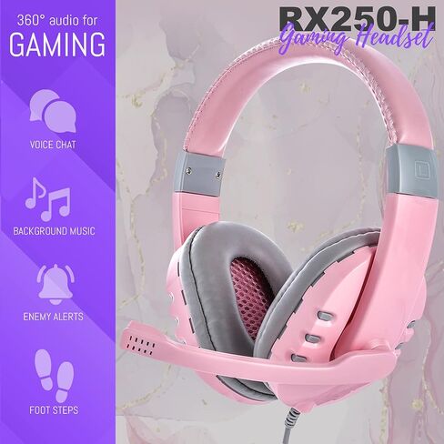 Gaming Keyboard and Mouse and Mouse pad and Gaming Headset, Wired LED RGB Backlight Bundle for PC Gamers and Xbox and PS4 Users - 4 in 1 Edition Hornet RX-250 in Kuwait