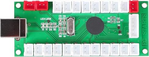 EG STARTS EG STARTS EG STARTS Zero Delay USB Encoder إلى PC Games Arcade Stick Controller for 2 in Joystick Happ Push Buttons Wire in Kuwait
