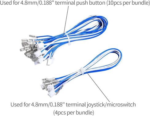 EG STARTS EG STARTS EG STARTS Zero Delay USB Encoder إلى PC Games Arcade Stick Controller for 2 in Joystick Happ Push Buttons Wire in Kuwait