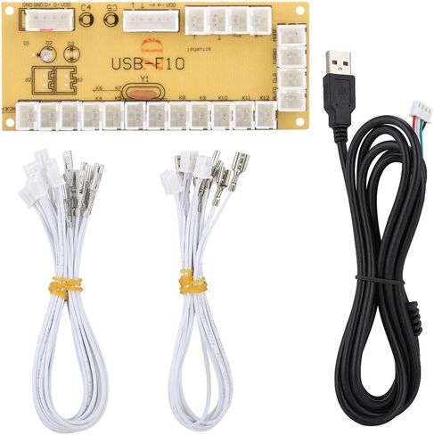 Arcade USB Encoder, Generic Game Controller PC Game Joystick Circuit Board, Controller Control Board Assembly for PC Fighting Games in Saudi Arabia