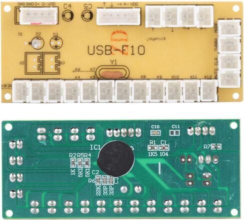 Arcade USB Encoder, Generic Game Controller PC Game Joystick Circuit Board, Controller Control Board Assembly for PC Fighting Games in Saudi Arabia