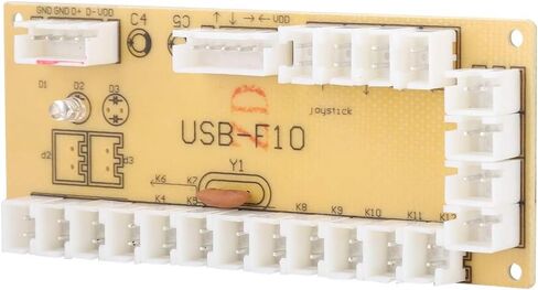 Arcade USB Encoder, Generic Game Controller PC Game Joystick Circuit Board, Controller Control Board Assembly for PC Fighting Games in Saudi Arabia