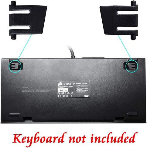 HUYUN Stand Foot Replacement Accessories Parts for Corsair K65 K63 LUX RGB Mechanical Gaming Keyboard (1 Pair Stand Foot) in Saudi Arabia