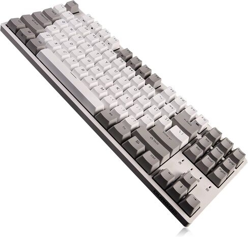 DURGOD Taurus K320 TKL Mechanical Keyboard | 87 Keys Tenkeyless | USB C Wired | Doubleshot PBT Keycaps | Programmable Keys | NKRO Rollover | Windows & Mac (Haze BlueCherry Brown) in Kuwait