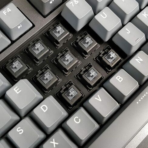 DURGOD Taurus K320 TKL Mechanical Keyboard | 87 Keys Tenkeyless | USB C Wired | Doubleshot PBT Keycaps | Programmable Keys | NKRO Rollover | Windows & Mac (Haze BlueCherry Brown) in Kuwait
