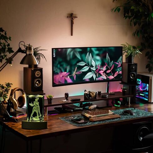 SUPIA Valorant 3D Crystal Figure - Agent Reyna - RGBW 16 Colorful LED Lighting Stand with Laser Engraved Crystal Figure. Valorant Gift, Gaming Accessories for Gamer. Decoration for Gaming Desk. in Kuwait