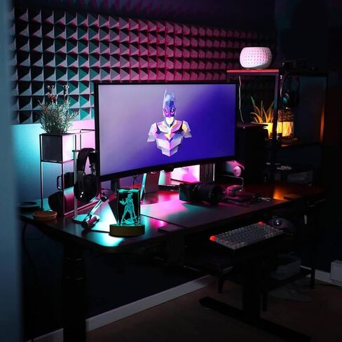 SUPIA Valorant 3D Crystal Figure - Agent Reyna - RGBW 16 Colorful LED Lighting Stand with Laser Engraved Crystal Figure. Valorant Gift, Gaming Accessories for Gamer. Decoration for Gaming Desk. in Kuwait