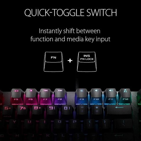 لوحة مفاتيح الألعاب الميكانيكية ASUS ROG Strix Scope TKL Electro Punk، مفاتيح Cherry MX الحمراء، مفتاح Ctrl أوسع 2X للحصول على دقة أكبر في الثانية، لوحة مفاتيح ألعاب للكمبيوتر الشخصي، إضاءة Aura Sync RGB، تبديل سريع، وردي in Kuwait