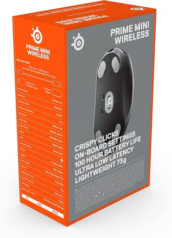 SteelSeries Esports Mini Wireless FPS Gaming Mouse – Ultra Light – Prime Mini Edition – 5 Programmable Buttons – Lag-free 2.4GHz – 100H Battery – 18K CPI Sensor – Magnetic Optical Switches – PC/Mac in Saudi Arabia