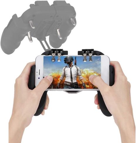 Zopsc Mobile Game Controller for PUBG Mobile Controller, Joystick Remote Grip Shooting Aim Keys for for phones under 6.5inch, Cellphone Gamepad Accessories, with Cooling Fan Mechanical,with USB Cable in Saudi Arabia