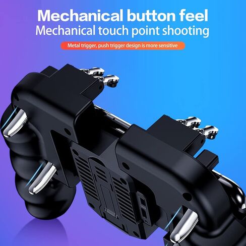 Zopsc Mobile Game Controller for PUBG Mobile Controller, Joystick Remote Grip Shooting Aim Keys for for phones under 6.5inch, Cellphone Gamepad Accessories, with Cooling Fan Mechanical,with USB Cable in Saudi Arabia
