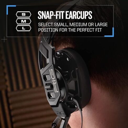 RIG 500 PRO HC Gen 2 Multiplatform Competition Grade Gaming Headset for Xbox Series X|S, Xbox One, Playstation PS5, PS4, Nintendo Switch, & PC with 3.5mm - Black in Saudi Arabia