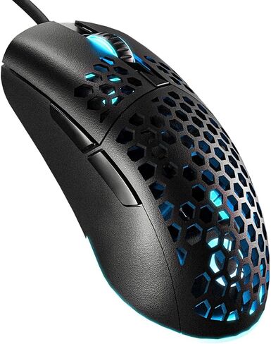 Aspire PRO Ultralight Ergonomic Gaming Mouse, Side Buttons with Honeycomb Shell, 26,000 DPI Sensor with RGB Lighting, Wired Gaming Mouse, Lightweight Mouse Gaming for Windows/PC/Mac/Laptop in Kuwait