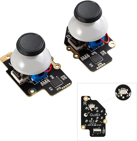 AKNES Gulikit Steam Deck Accessories, Hall Effect Sticks Replacement for Steam Deck (Type A&B), [No Drifting] Left/Right Thumb Stick Parts for Steam Deck Console-Electromagnetic Joystick(No Soldering) in Kuwait